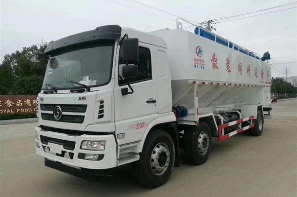 （30方）陜汽軒德小三軸散裝飼料運(yùn)輸車