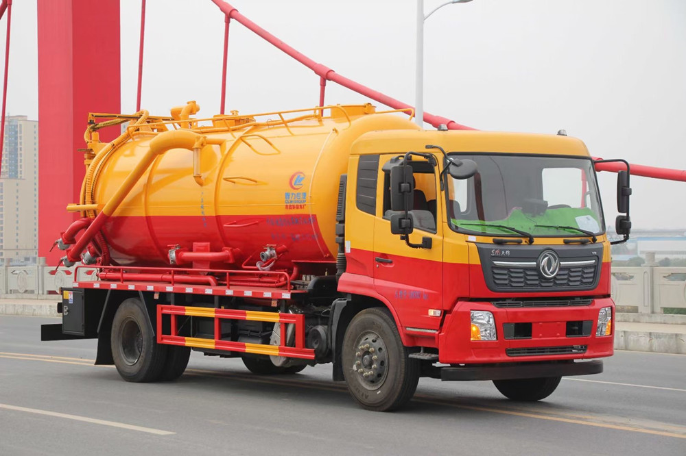 （15方）國六東風(fēng)天錦一體罐清洗吸污車